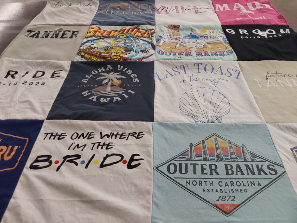 T-shirt quilt from north carolina university by Amanda from NC