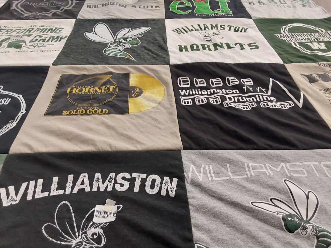 T-shirt quilt from williamston high school by Lindsy from MI