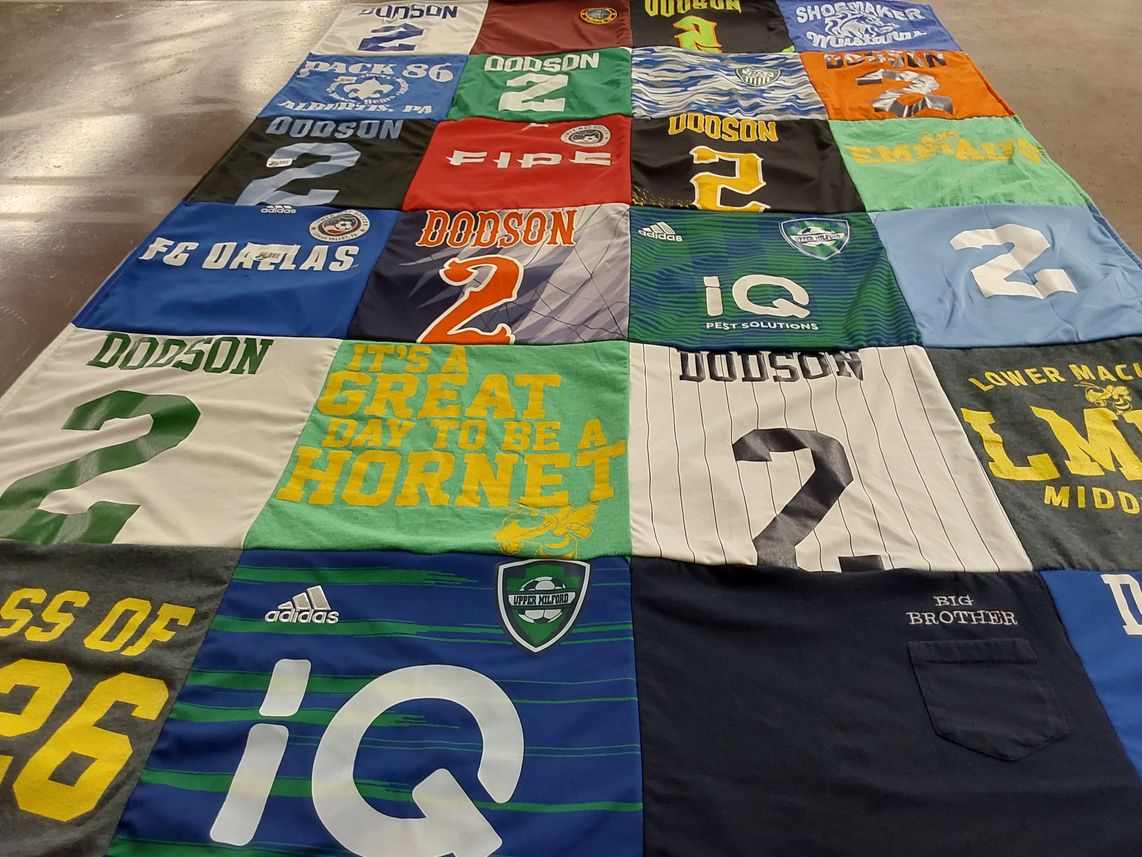 T-shirt quilt featuring fc dallas by Betty from PA