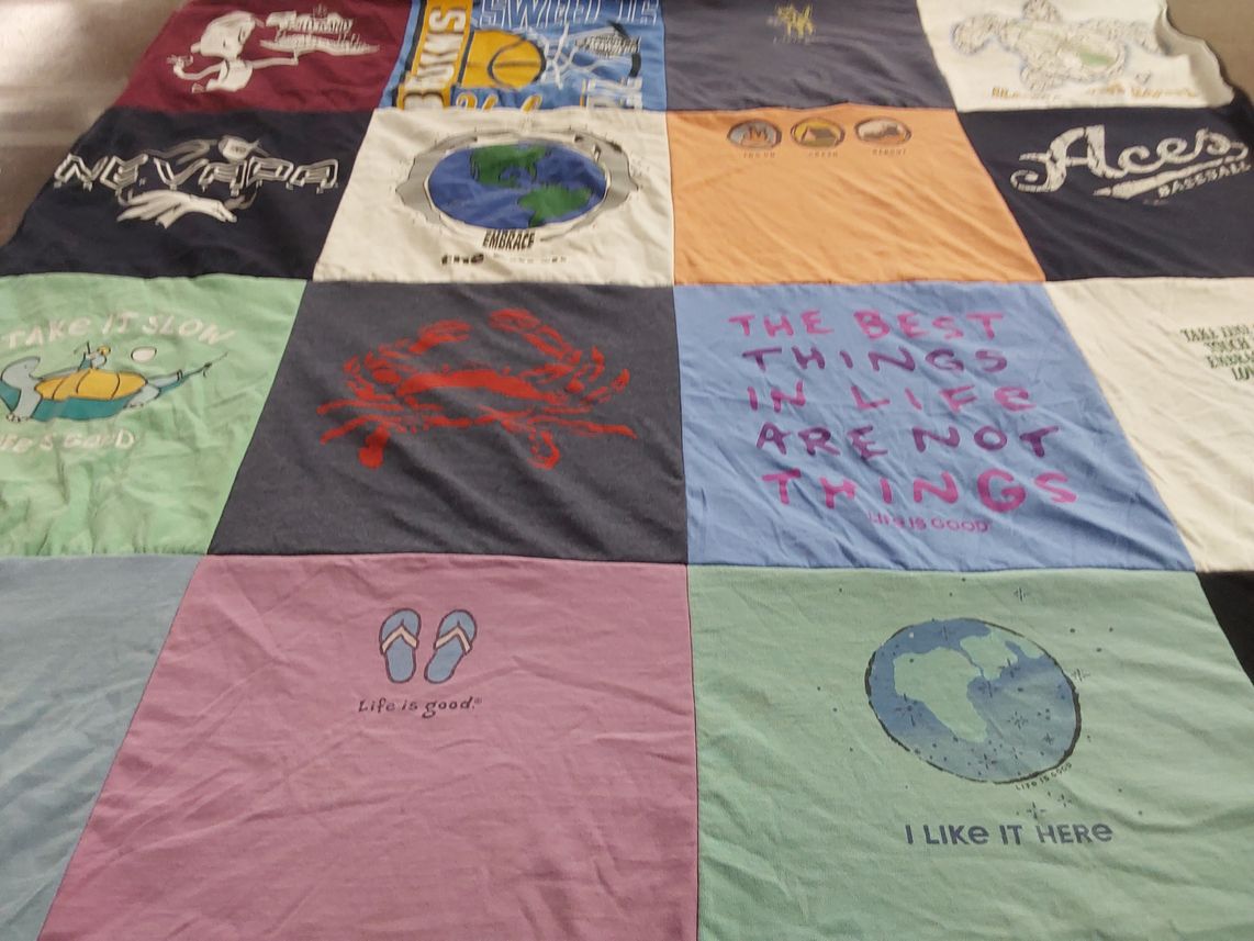 T-shirt quilt from university of nevada by Kevin from NV