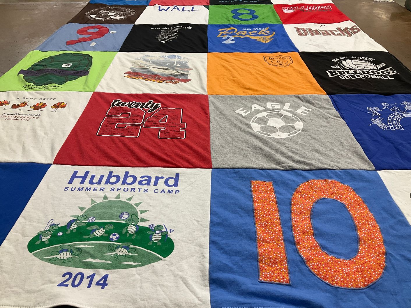 T-shirt quilt by Sara from AZ