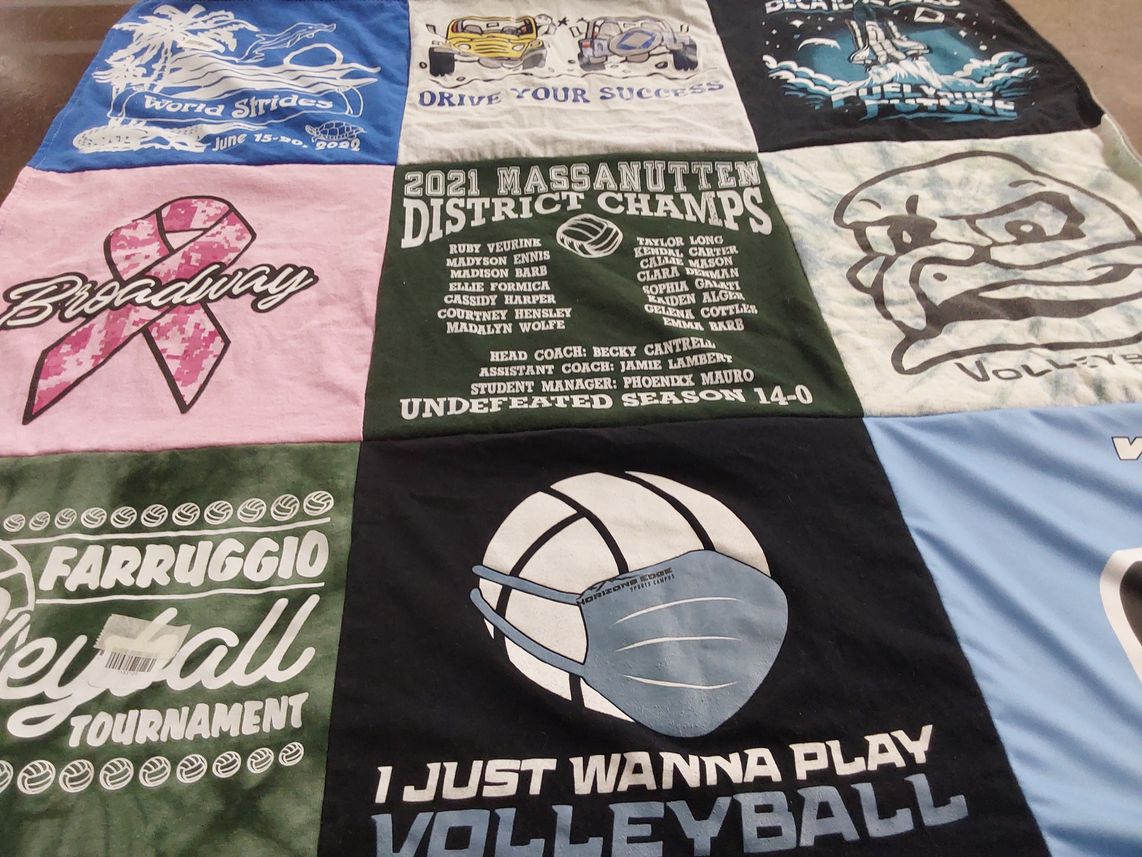 T-shirt quilt from massanutten district by Mary Jo from VA