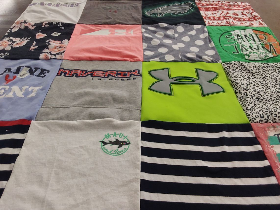 T-shirt quilt featuring maverik lacrosse by Joanne from PA