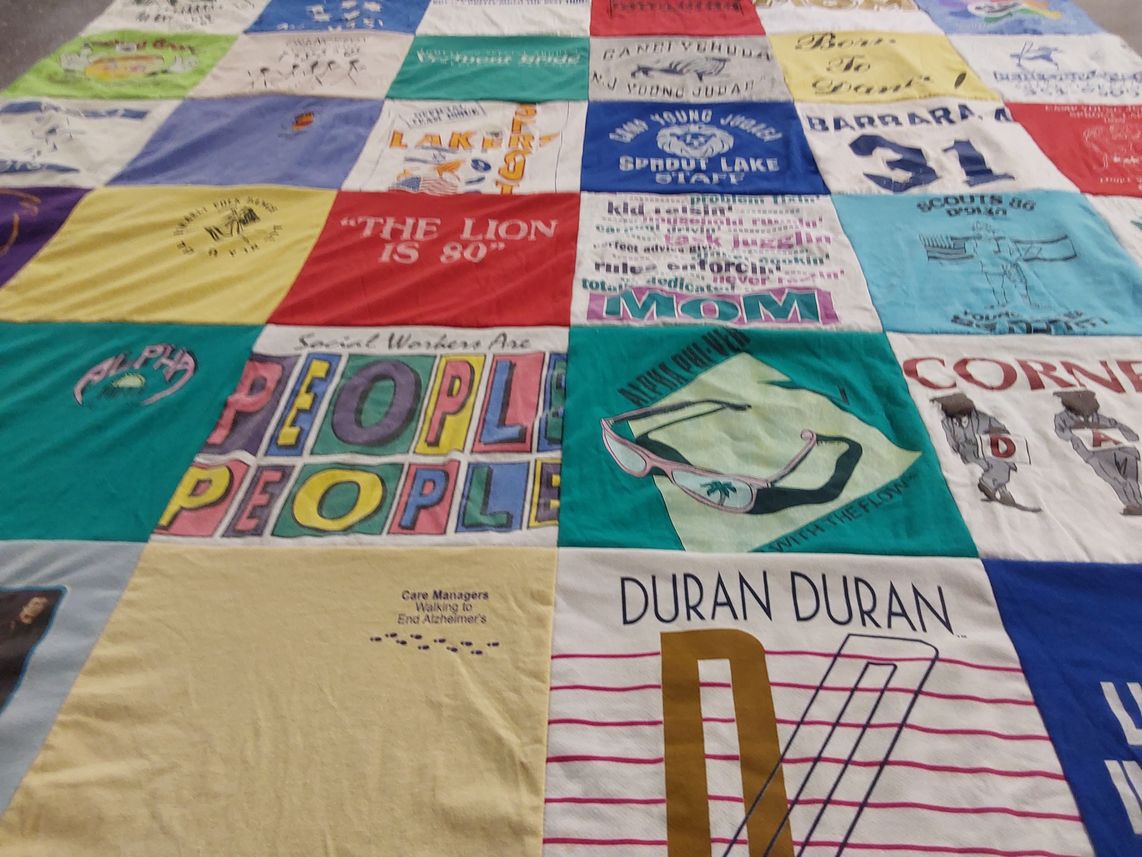T-shirt quilt from cornell university by Barbara from FL