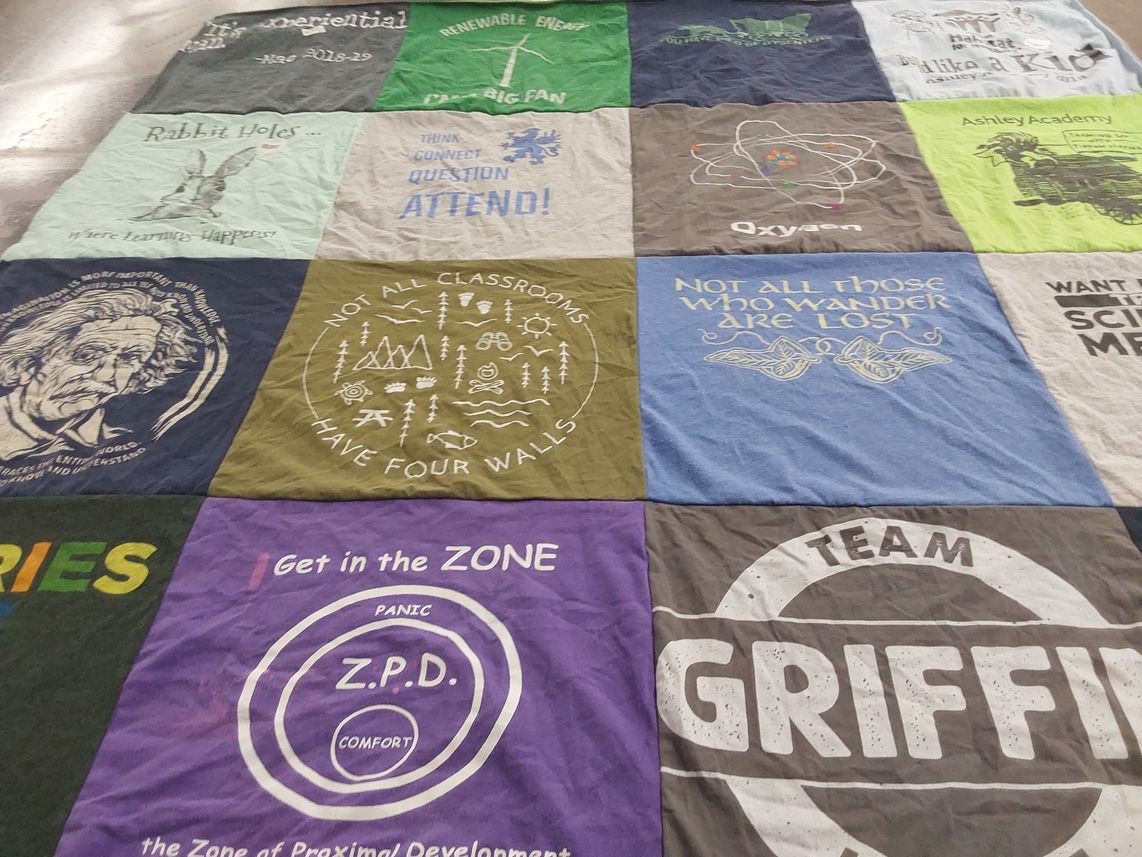 T-shirt quilt featuring team griffin by Scott from TN