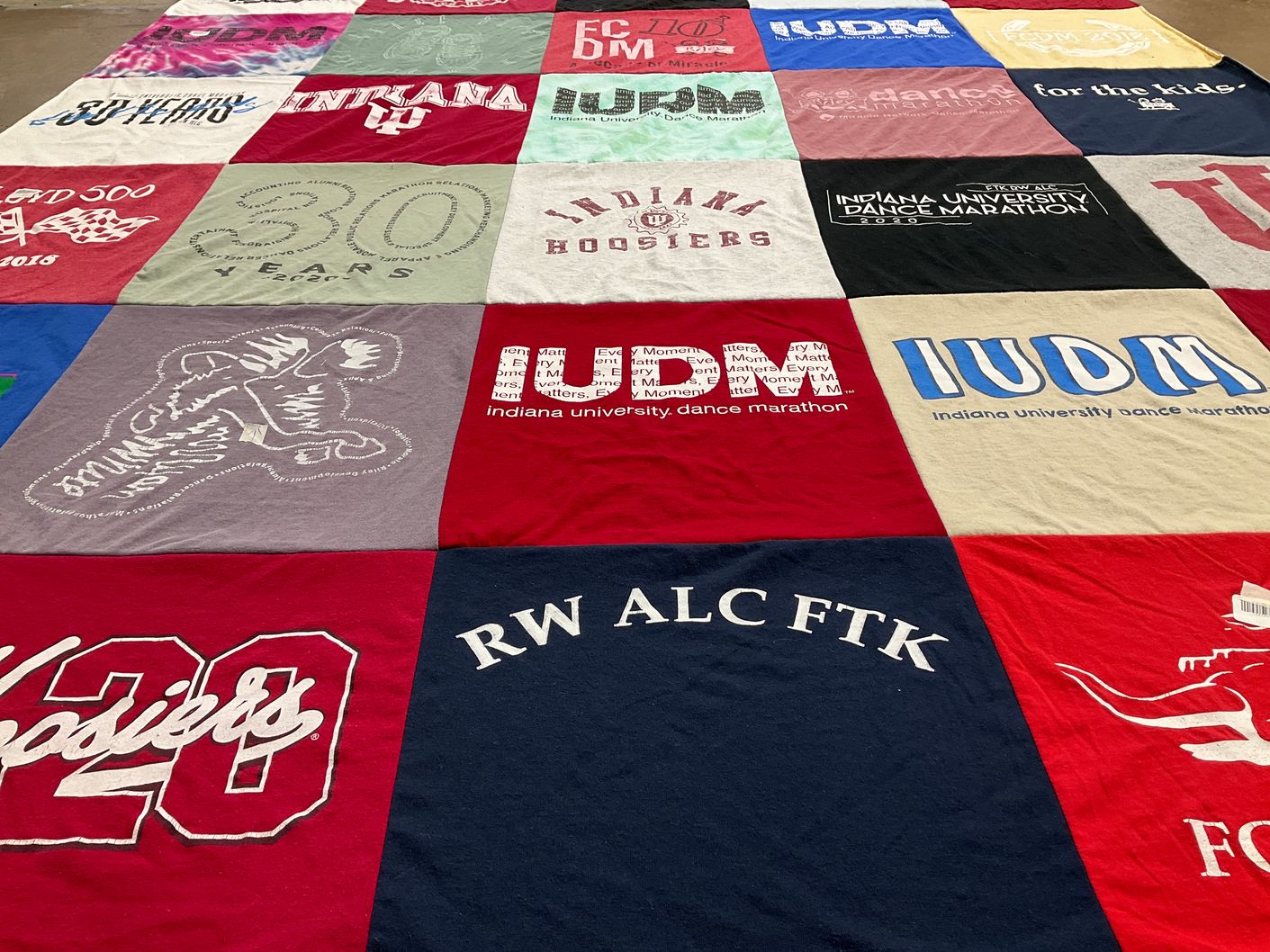 T-shirt quilt from indiana university by Julia from WI
