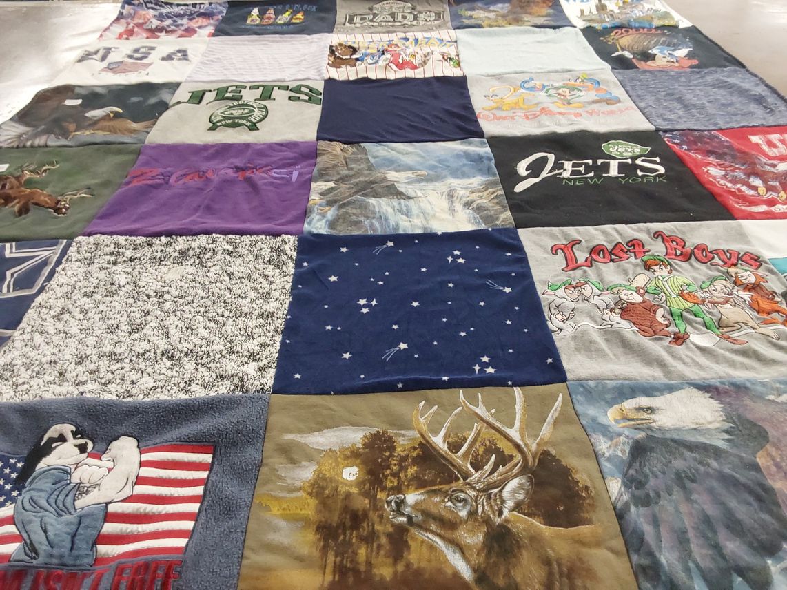 T-shirt quilt featuring new york jets by Doris from CT