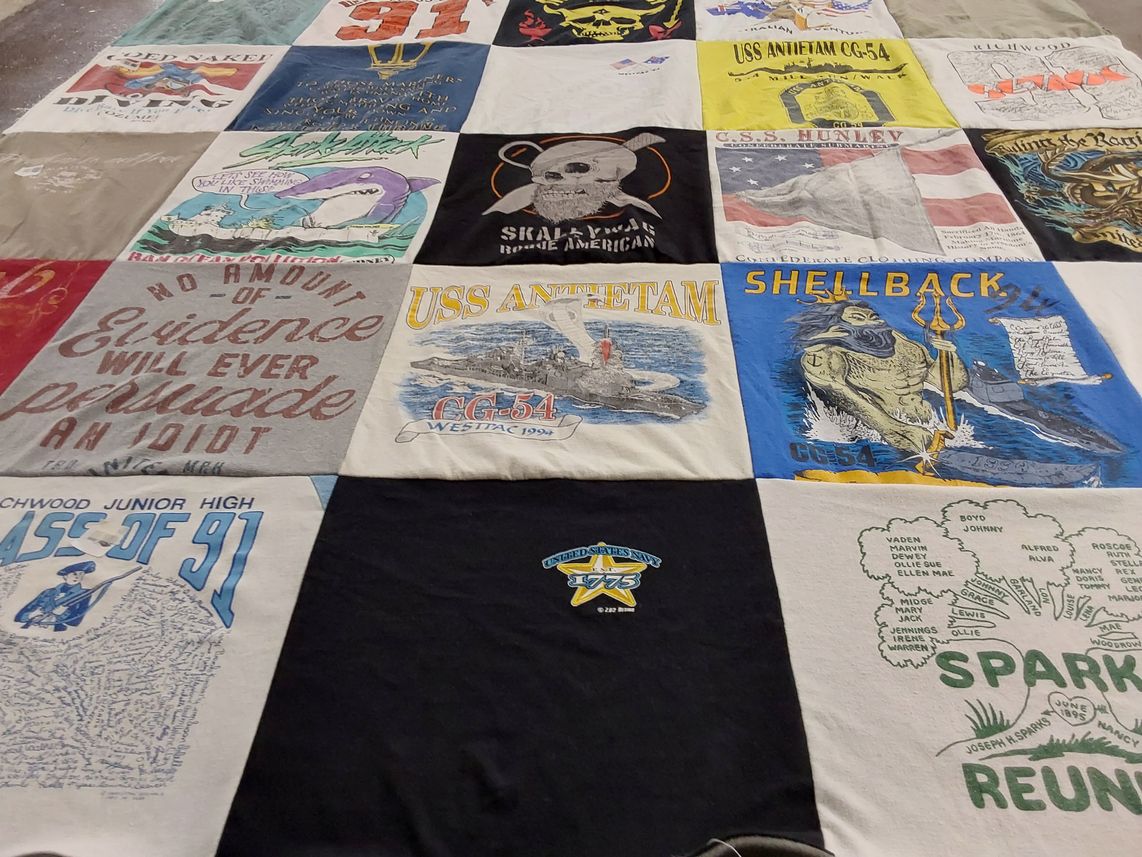 T-shirt quilt from richwood junior high school by Jeremy from NC