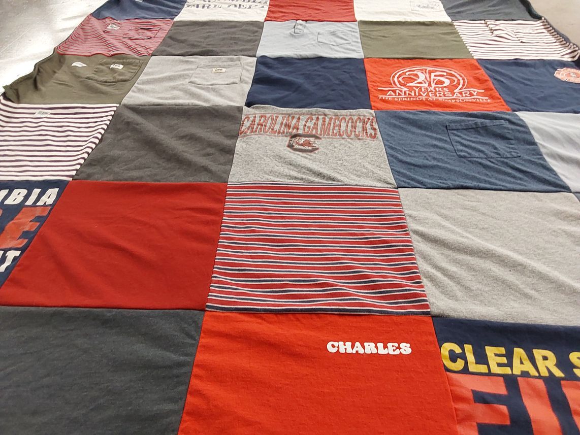 T-shirt quilt featuring university of south carolina gamecocks by Brittany from SC