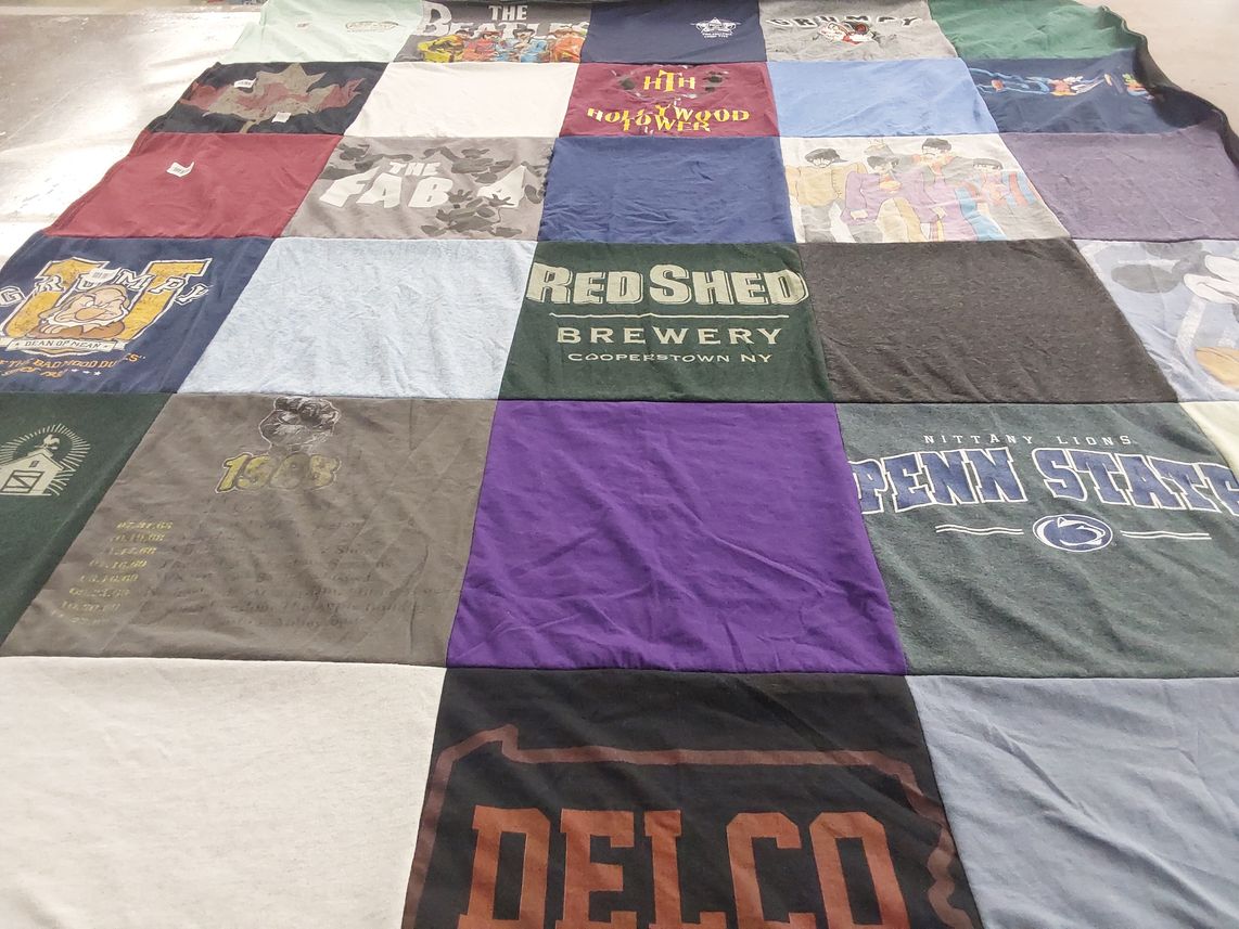 T-shirt quilt featuring penn state nittany lions by Denise from PA