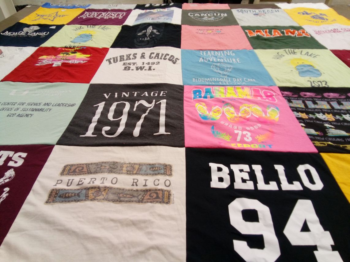 T-shirt quilt from university of florida by Gina from NJ