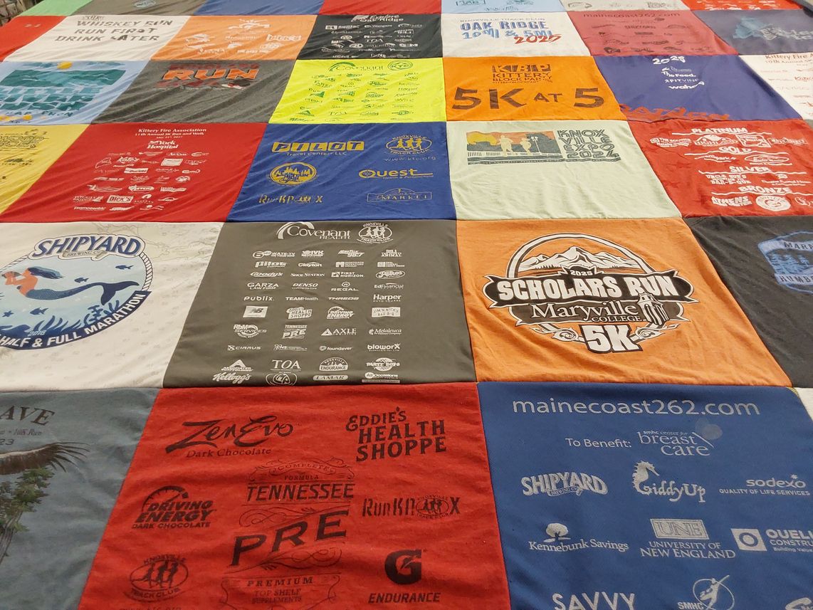 T-shirt quilt from maryville college by Zachary from TN