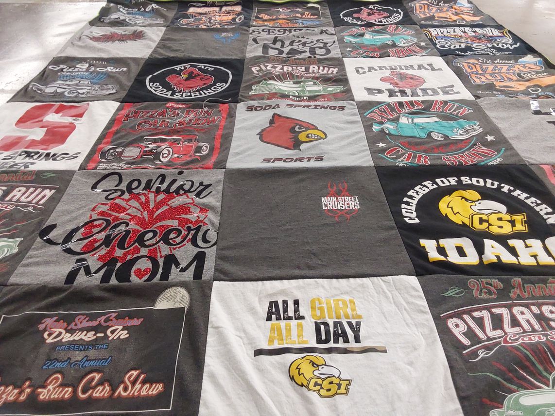 T-shirt quilt from college of southern idaho by Shantilly from ID
