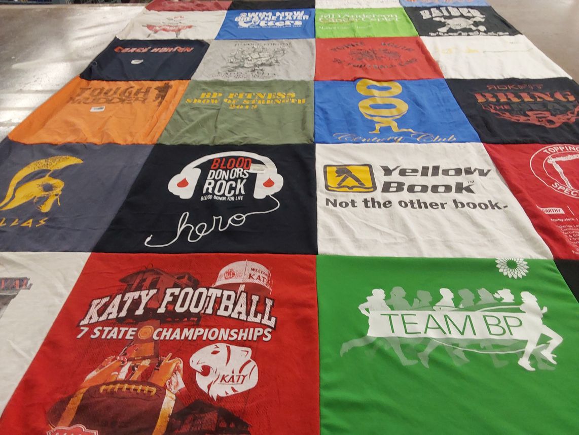 T-shirt quilt featuring katy football by Dru from GA
