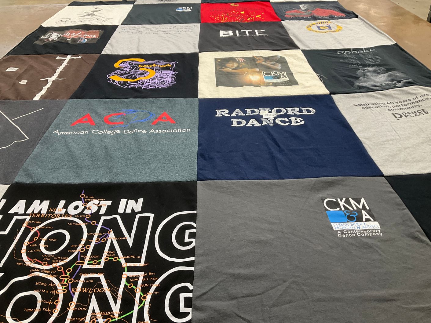 T-shirt quilt from radford university by Christopher from CA