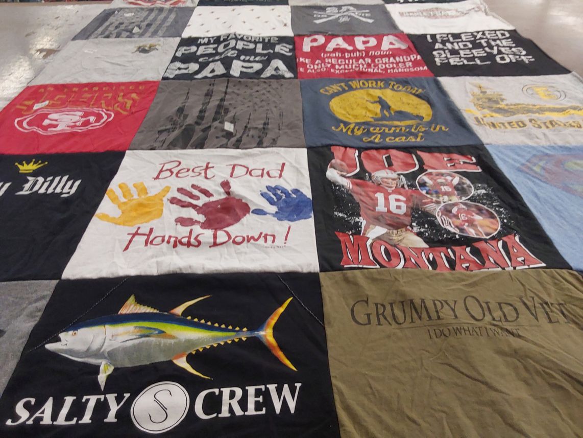 T-shirt quilt featuring san francisco 49ers by Shannon from CA