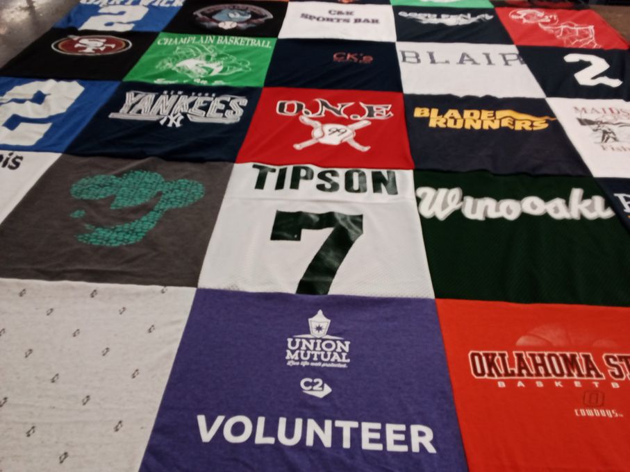 T-shirt quilt featuring oklahoma state university basketball by Stephyne from VT