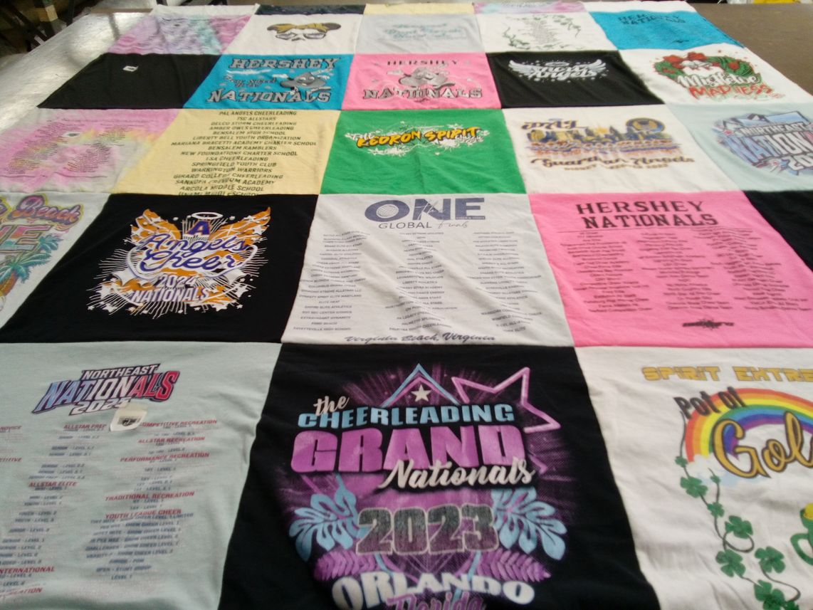T-shirt quilt from hershey high school by Debbie from PA