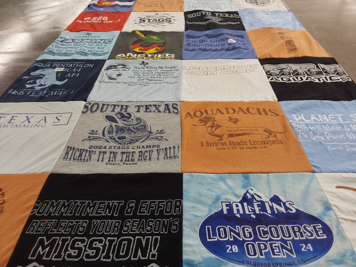 T-shirt quilt from south texas swimming by Tracey from TX