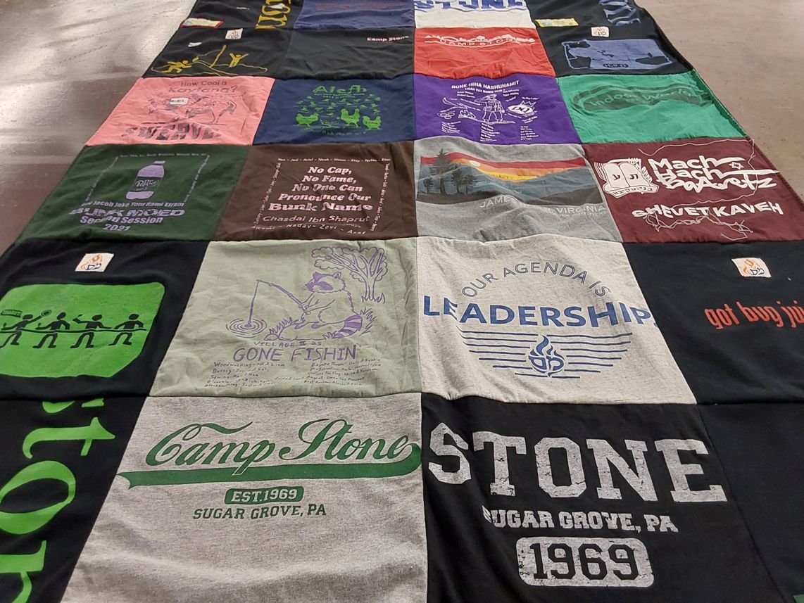 T-shirt quilt from camp stone by Anat from FL