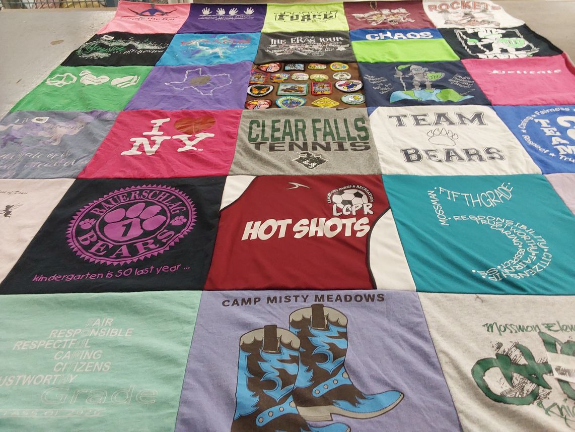 T-shirt quilt featuring bears by Jennifer from TX