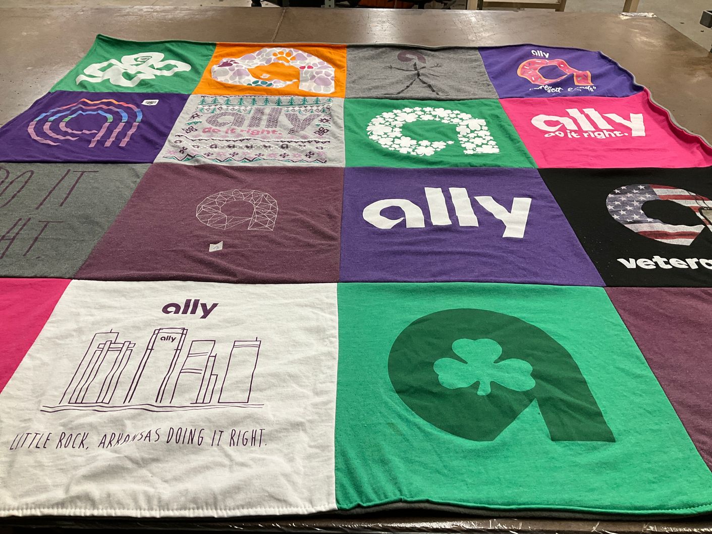 T-shirt quilt by Nina from AR