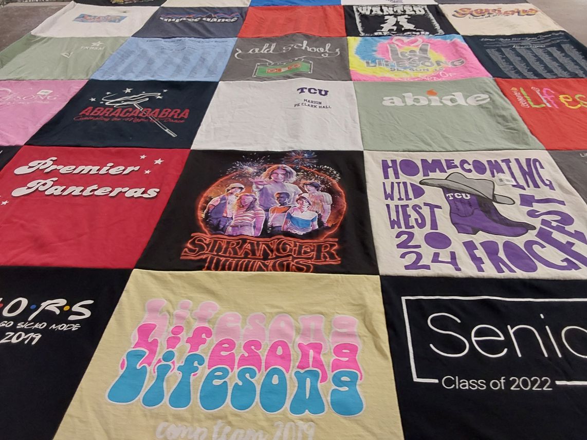 T-shirt quilt from texas christian university by Angela from TX