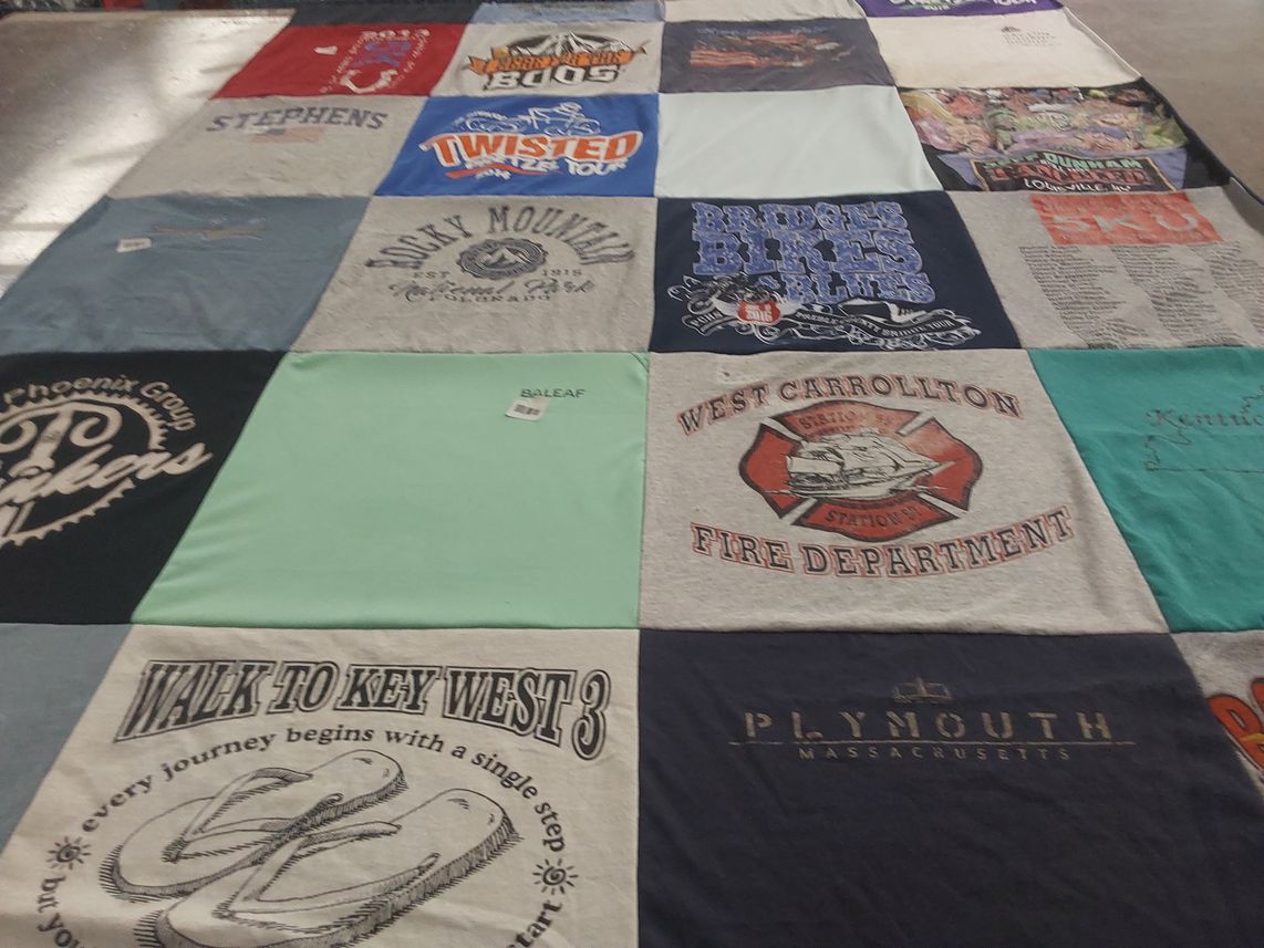 T-shirt quilt from stephens college by Brittney from OH