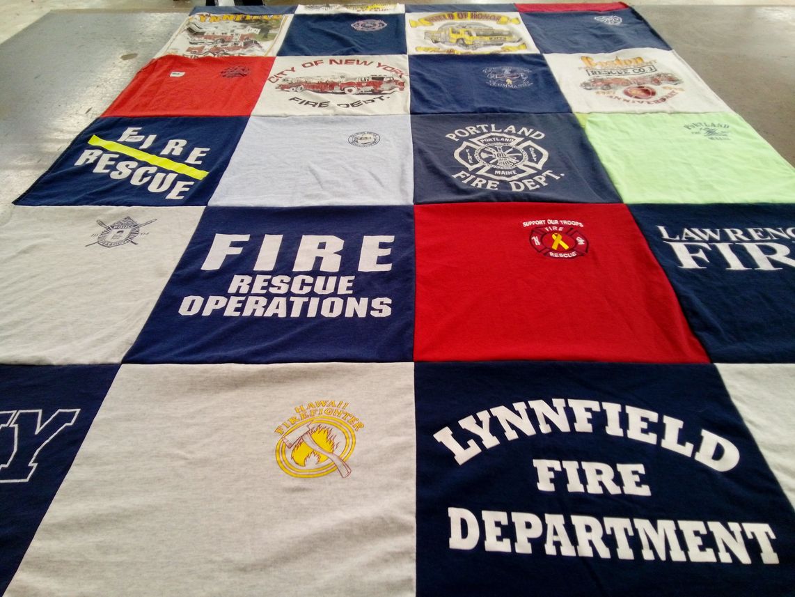 T-shirt quilt from portland university by Suzanne from MA