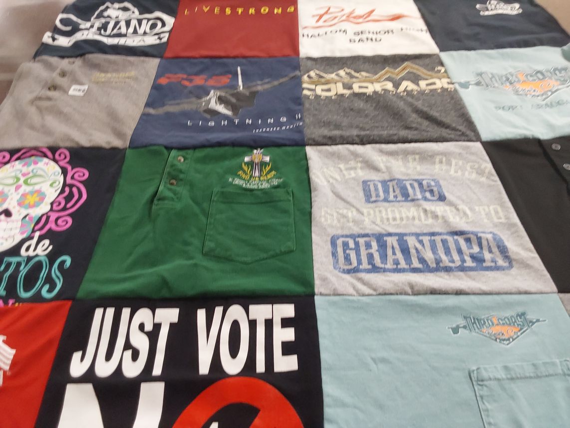 T-shirt quilt by Mary from TX