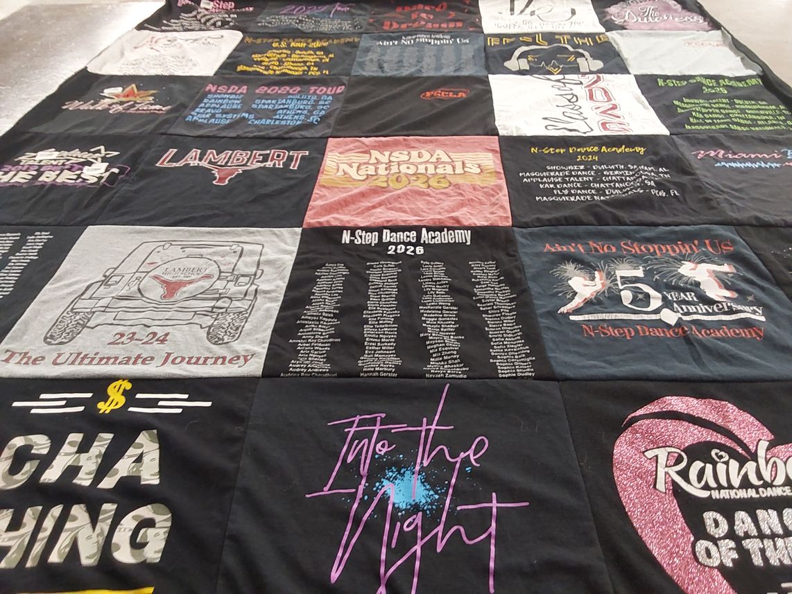 T-shirt quilt from lambert high school by Colette from GA