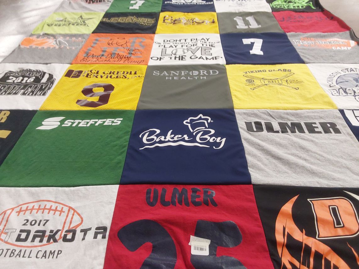 T-shirt quilt by Renae from ND