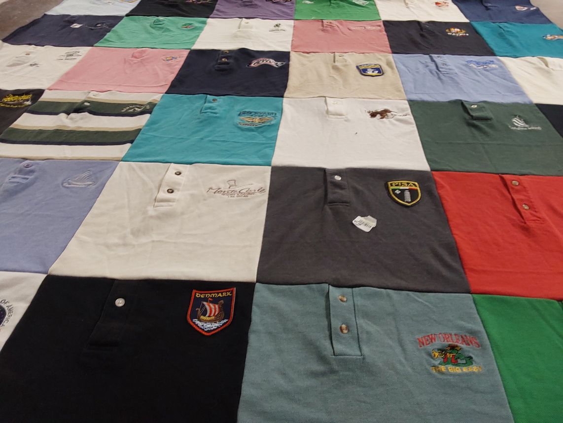 T-shirt quilt with travel, culture themes by Cynthia from AL