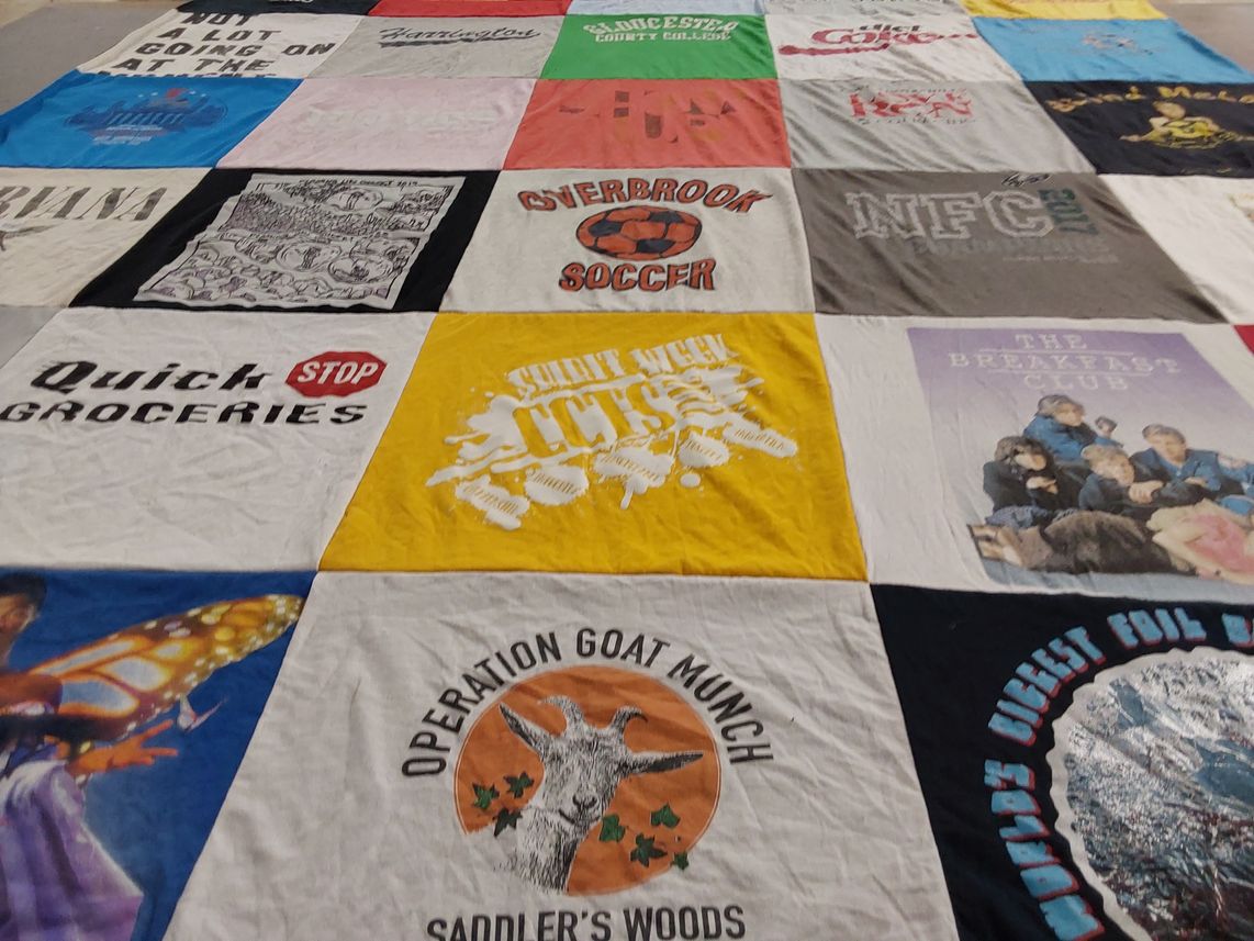 T-shirt quilt from hamilton middle school by Kristen from NJ