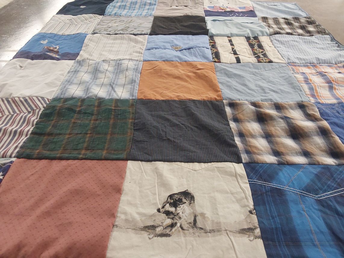 T-shirt quilt by Cora from WI