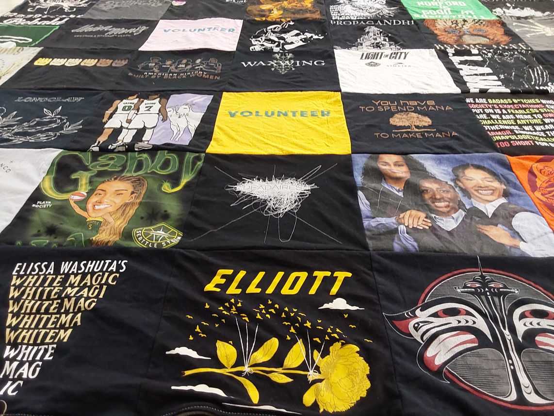 T-shirt quilt featuring seattle storm by Theresa from WA