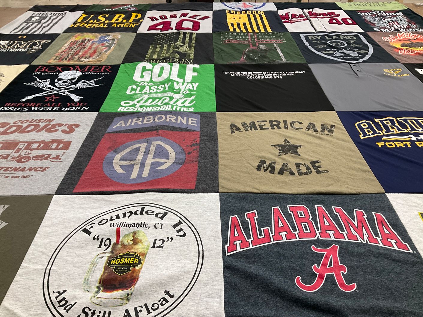 T-shirt quilt from university of alabama by Dennis from GA