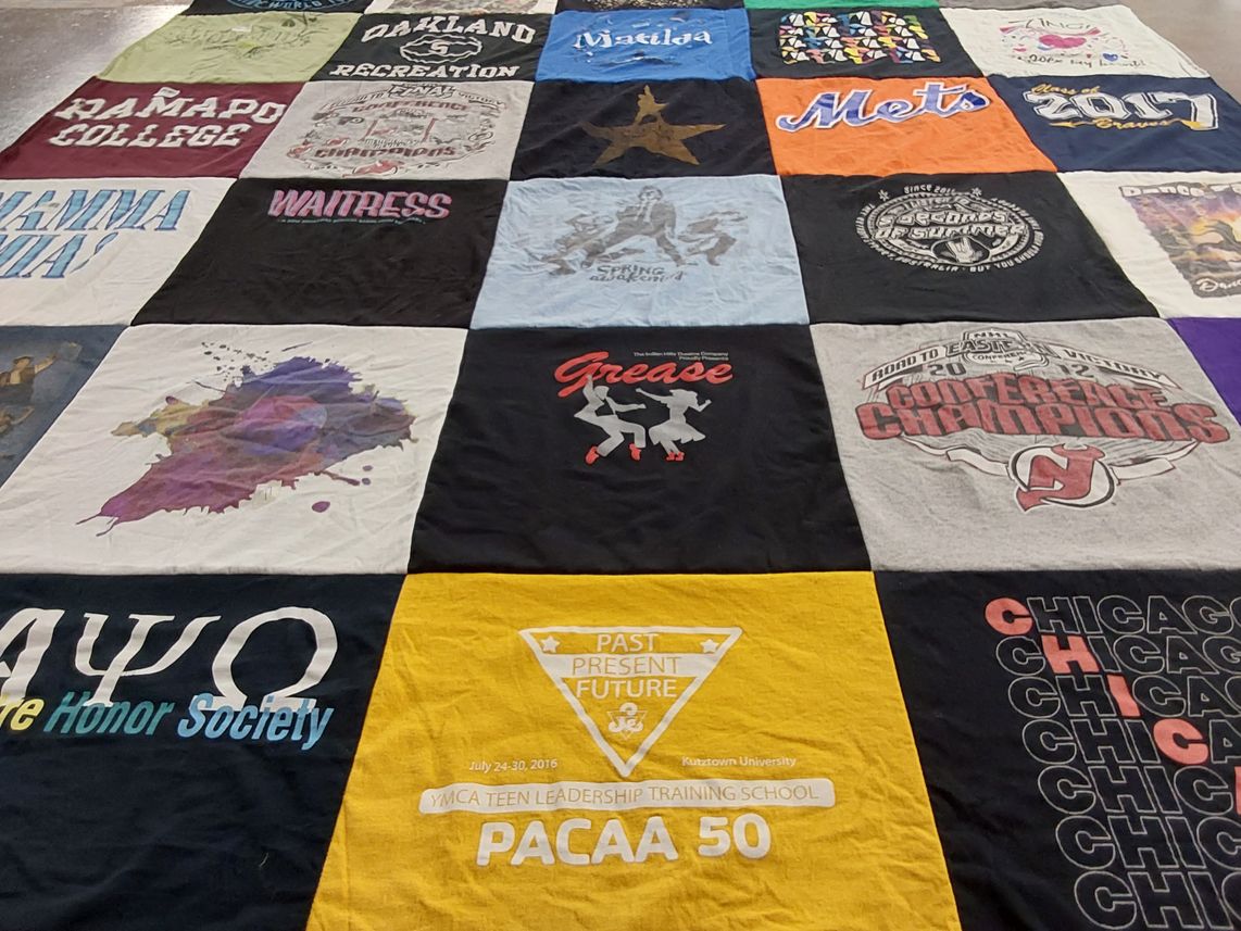 T-shirt quilt featuring new jersey institute of technology by Allison from NJ