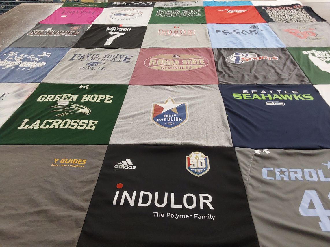 T-shirt quilt featuring seattle seahawks by Beth from NC