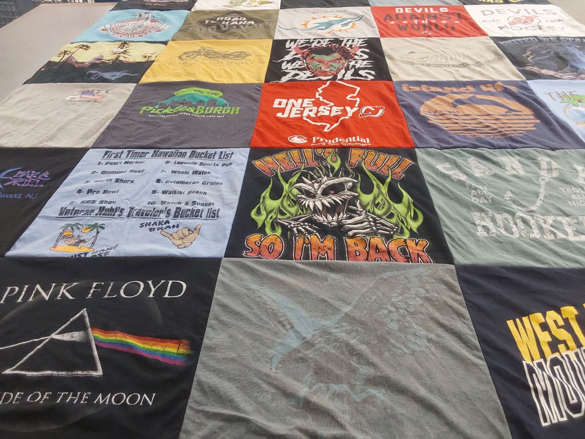 T-shirt quilt featuring new jersey devils by Brandy from NJ