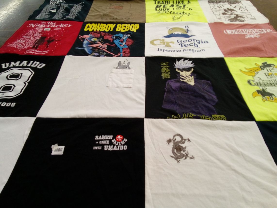 T-shirt quilt from georgia institute of technology by Waka from GA