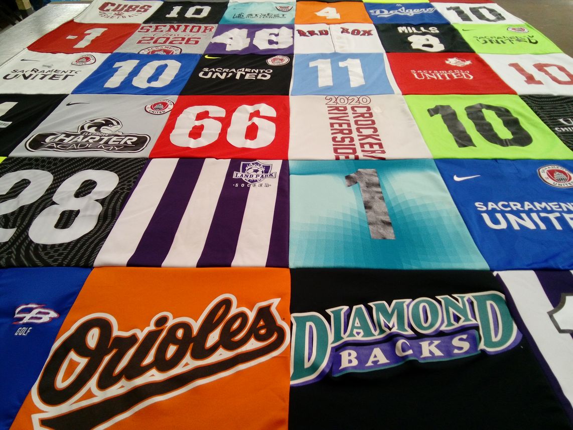 T-shirt quilt featuring sacramento united, diamondbacks by Colby from CA