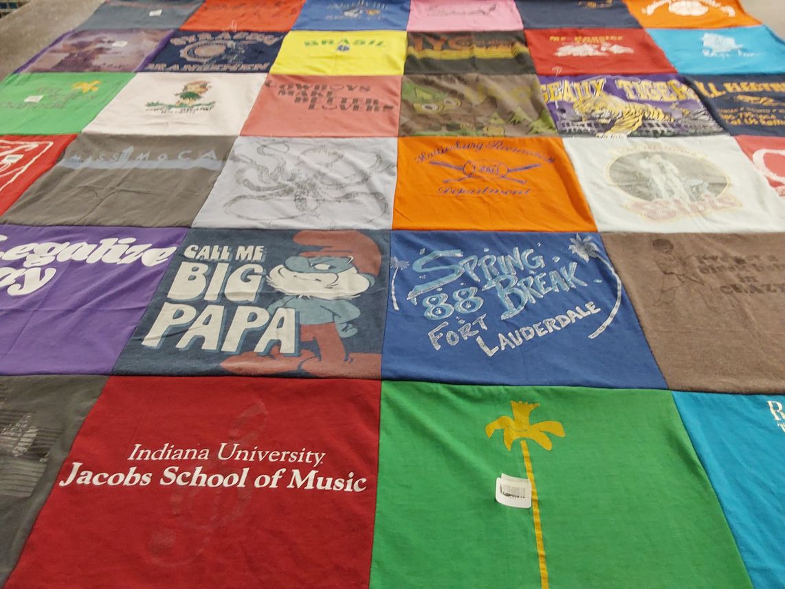 T-shirt quilt from indiana university by Christopher from CA