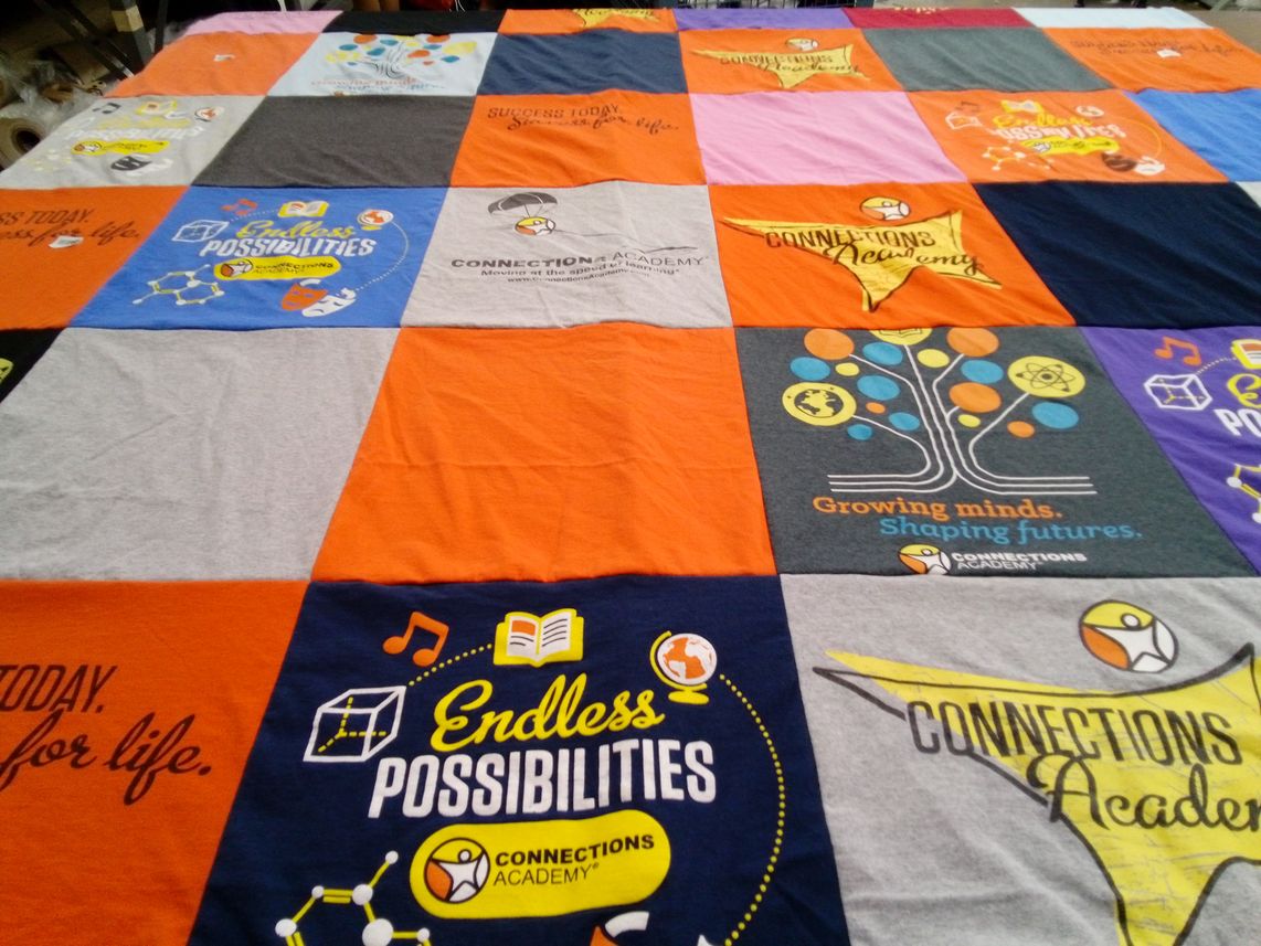 T-shirt quilt from connections academy by Lori from NV