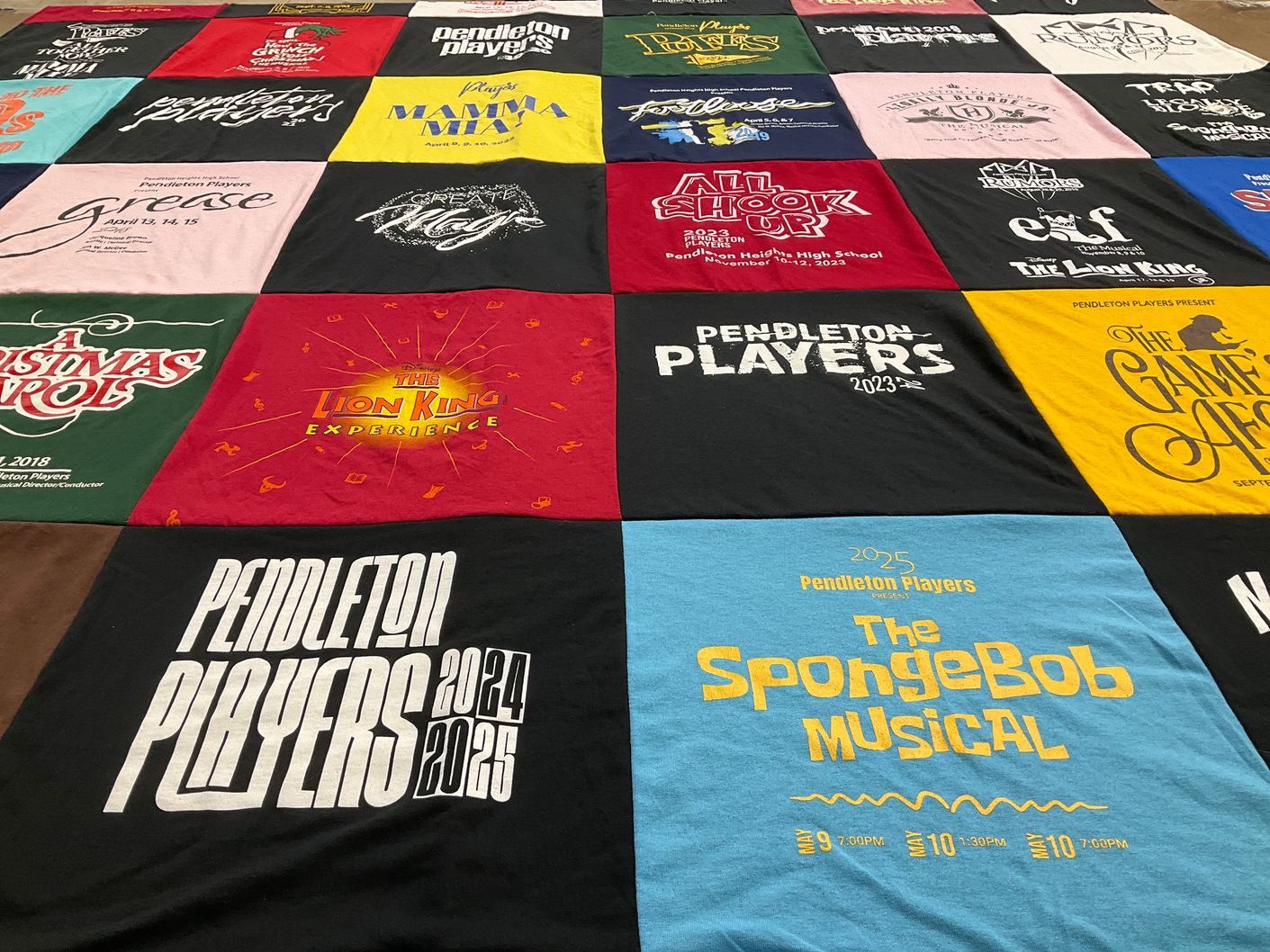 T-shirt quilt from pendleton heights high school by JACQUE from IN