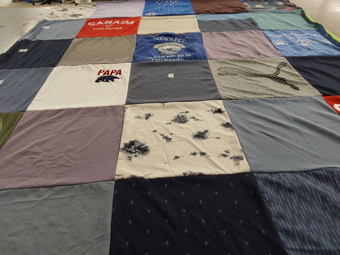T-shirt quilt by Amy from ID