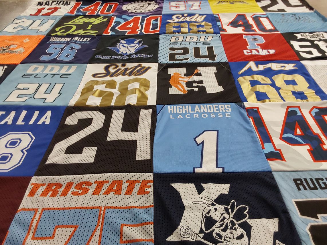 T-shirt quilt from old dominion university by Lisa from NY