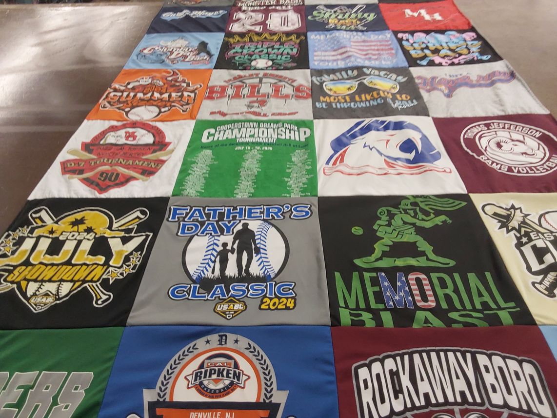 T-shirt quilt from jefferson town volleyball by Amy from NJ