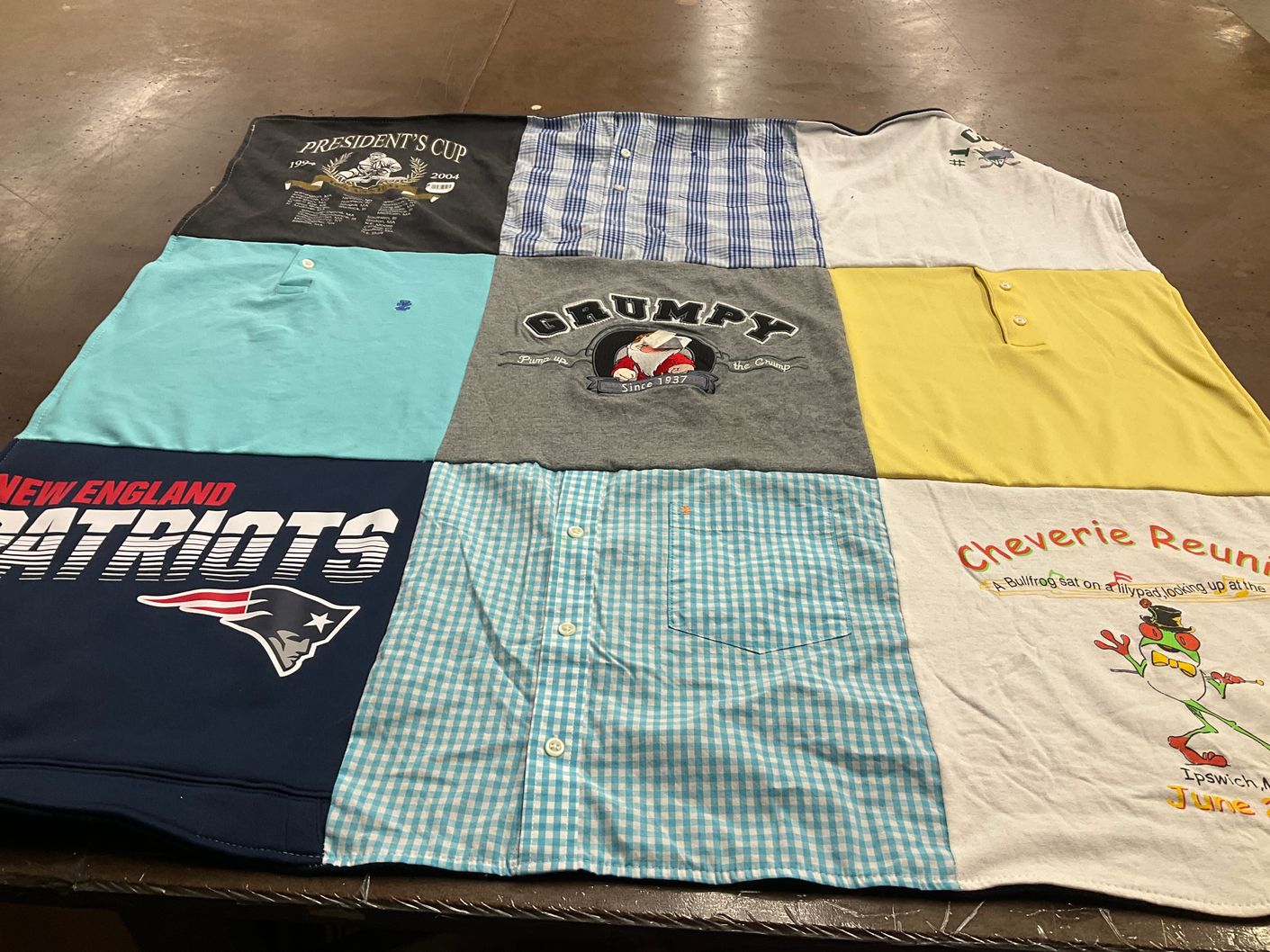T-shirt quilt featuring new england patriots by Shannon from MA