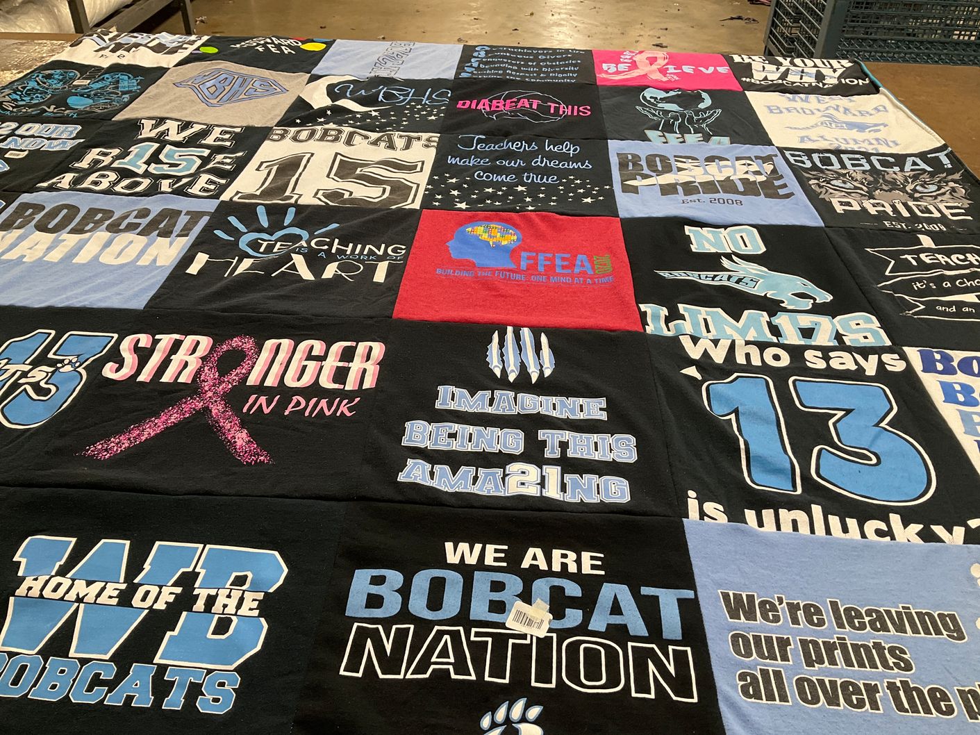 T-shirt quilt from wb high school by Michelle from FL